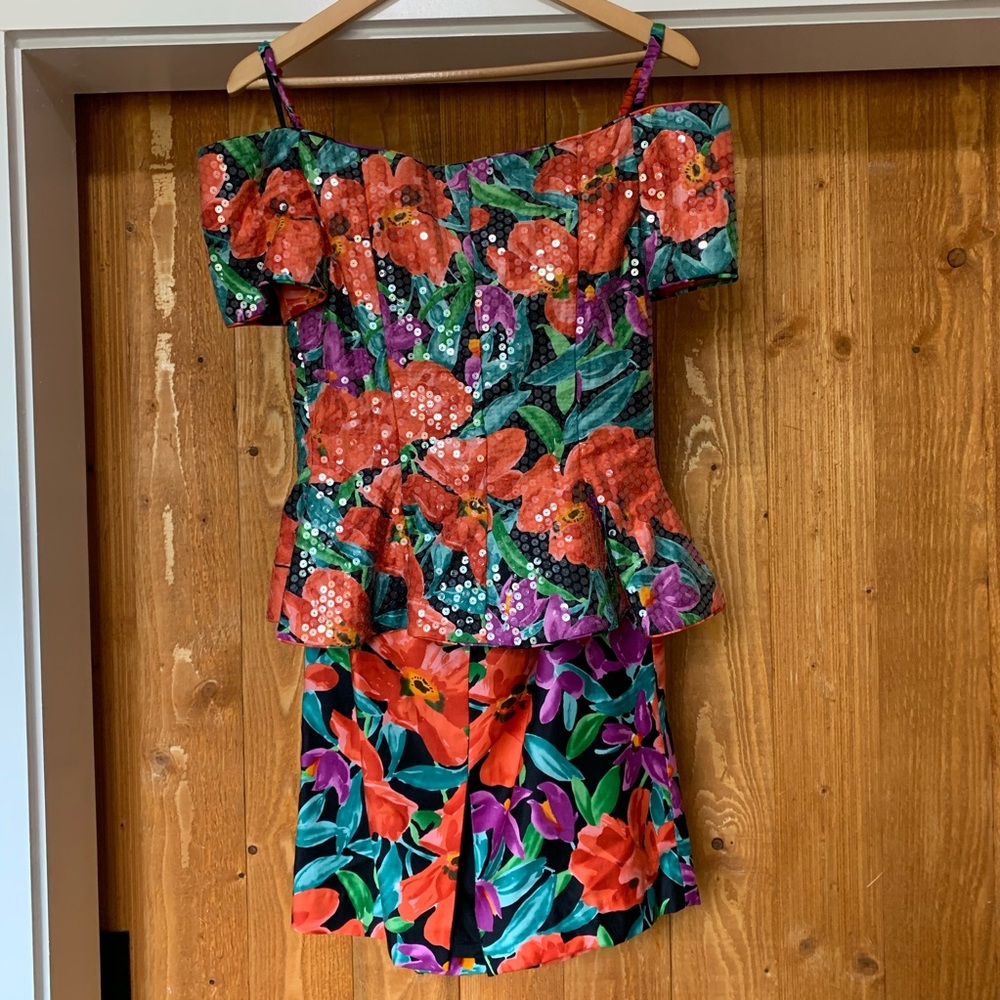 Joan Leslie Evenings Two piece cocktail suit